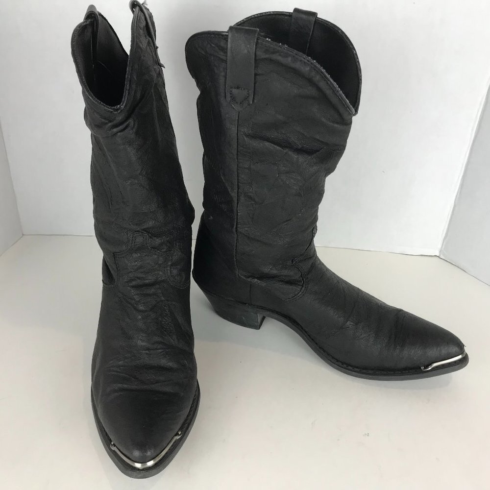 Dingo black leather boots, US 7.5